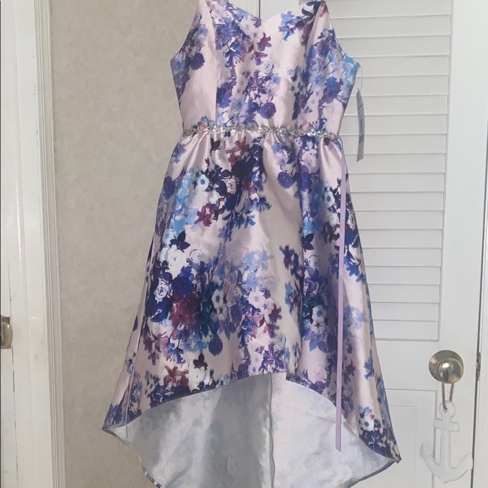 Rare Editions Purple Blue Elegant girls dress